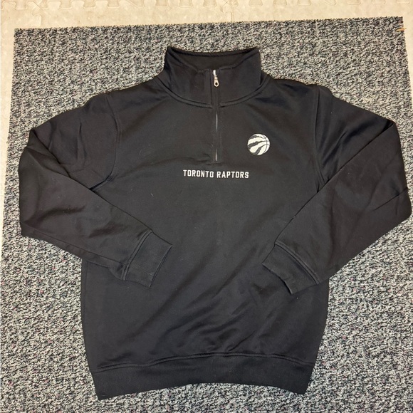 Toronto Raptors Black Men's 1/4 Zip - Picture 2 of 6